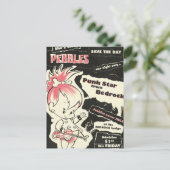 PEBBLES™ Punk Rock Legende Postkarte (Stehend Vorderseite)