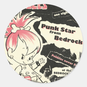 PEBBLES™ Punkrock-Legende Runder Aufkleber