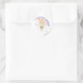 PEBBLES™ Rainbow Stars Runder Aufkleber (Tasche)