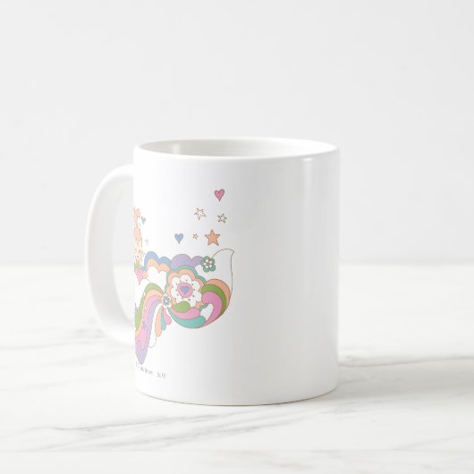 PEBBLES™ Regenbogenwolke Kaffeetasse (Vorderseite Links)