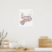 PEBBLES™ Regenbogenwolke Poster (Küche)