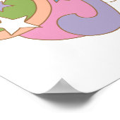 PEBBLES™ Regenbogenwolke Poster (Ecke)