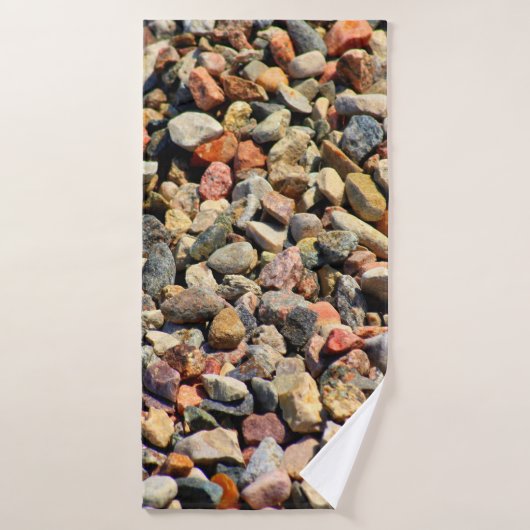 Pebbles rocks colorful texture badehandtuch (Badehandtuch)