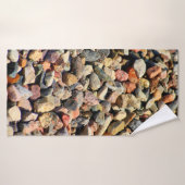 Pebbles rocks colorful texture badehandtuch (Badehandtuch)