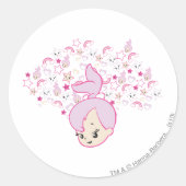 PEBBLES™ Star Print Runder Aufkleber (Vorderseite)