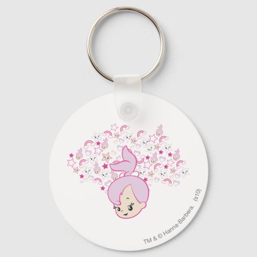 PEBBLES™ Star Print Schlüsselanhänger (Vorderseite)