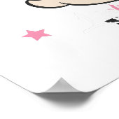 PEBBLES™ Sterne und Herzen Poster (Ecke)