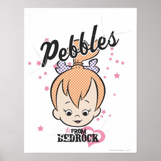 PEBBLES™ Sterne und Herzen Poster (Vorne)