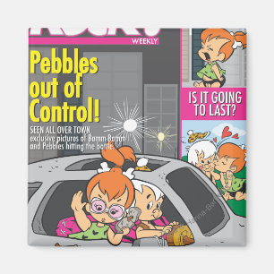PEBBLES™ und Bam-Bam aus Kontrolle heraus Magnet