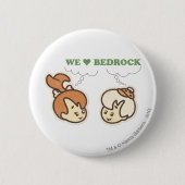 PEBBLES™ und Bam Bam Liebe Bedrock Button (Vorderseite)