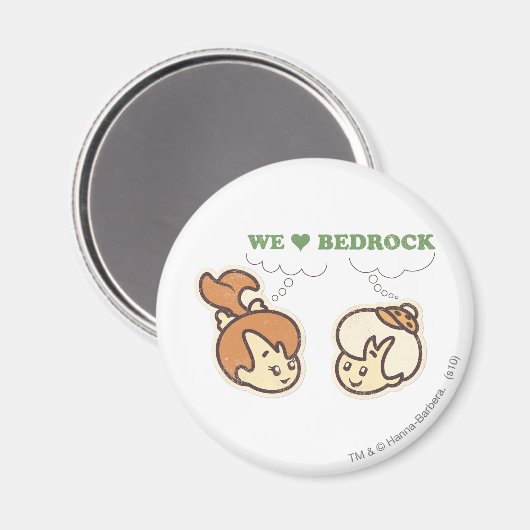 PEBBLES™ und Bam Bam Liebe Bedrock Magnet (Vorderseite/Rückseite)