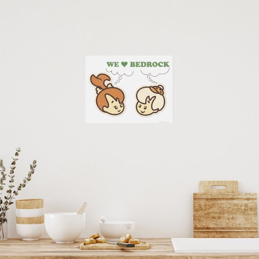 PEBBLES™ und Bam Bam Liebe Bedrock Poster (Küche)