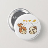 PEBBLES™ und Bam Bam Liebe Food Button (Vorne & Hinten)