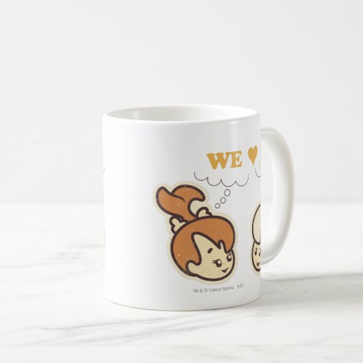 PEBBLES™ und Bam Bam Liebe Food Kaffeetasse (VorderseiteRechts)