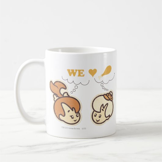 PEBBLES™ und Bam Bam Liebe Food Kaffeetasse (Links)