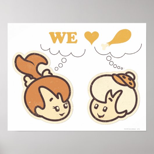 PEBBLES™ und Bam Bam Liebe Food Poster (Vorne)