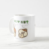 PEBBLES™ und Bam Bam Lieben Natur Kaffeetasse (Vorderseite Links)