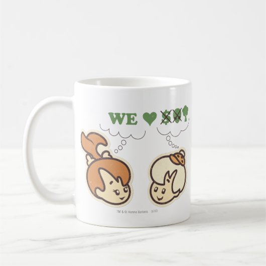 PEBBLES™ und Bam Bam Lieben Natur Kaffeetasse (Links)