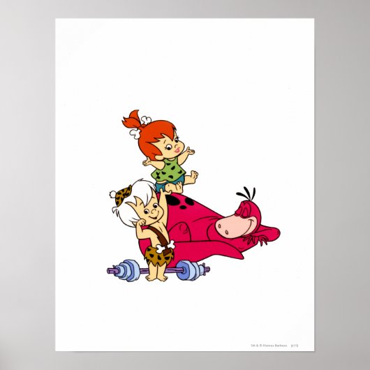 PEBBLES™ und Bam Bam und Dino Playtime Poster (Vorne)