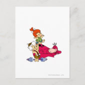 PEBBLES™ und Bam Bam und Dino Playtime Postkarte (Vorderseite)