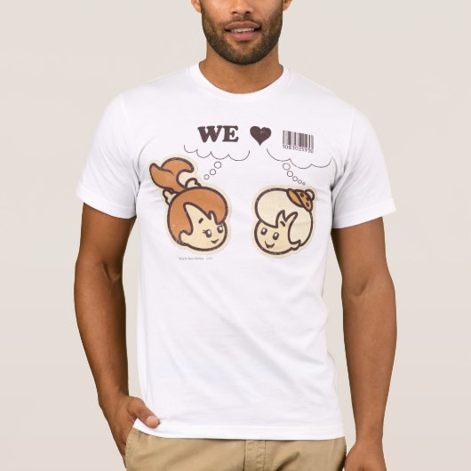 PEBBLES™ und BAMM BAMM™ Wir Liebe T-Shirt (Vorderseite)