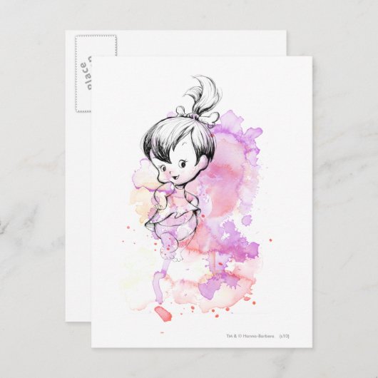 PEBBLES™ Watercolor Sketch Postkarte (Vorne/Hinten)