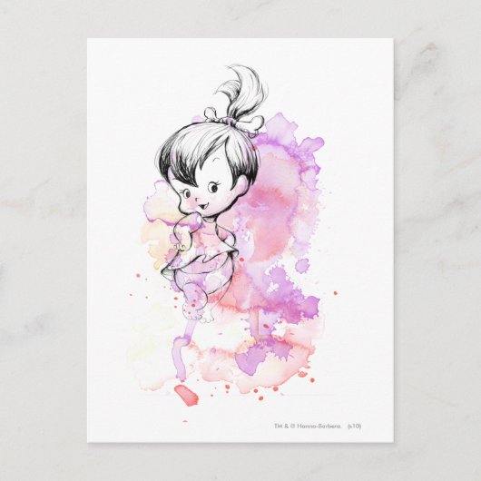 PEBBLES™ Watercolor Sketch Postkarte (Vorderseite)