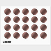 Pecan Brown Double Monogram Wax Siegel Stickers (Blatt)