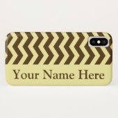 Pecan Cream Neutral Chevrons Case-Mate iPhone Hülle (Rückseite (Horizontal))