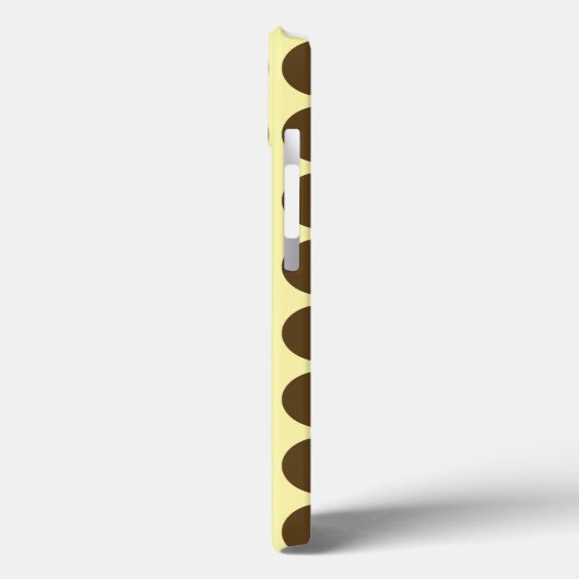 Pecan Cream Neutral Dots Case-Mate iPhone Hülle (Rückseite / Links)