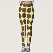 Pecan Cream Neutral Dots Leggings (Vorderseite)