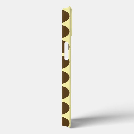 Pecan Cream Neutral Dots Mode Case-Mate iPhone Hülle (Rückseite / Rechts)