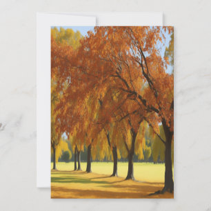 Pecan Grove Rand Hübsche Herbste Wend Zeitlose Kun Feiertagskarte