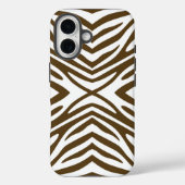 Pecan Neutral Zebra Case-Mate iPhone Hülle (Rückseite)