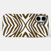 Pecan Neutral Zebra Case-Mate iPhone Hülle (Rückseite (Horizontal))