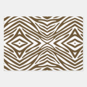 Pecan Neutral Zebra Geschenkpapier Set (Vorderseite 3)