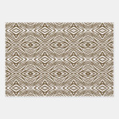 Pecan Neutral Zebra Geschenkpapier Set (Vorderseite 2)