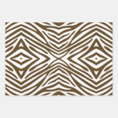 Pecan Neutral Zebra Geschenkpapier Set (Vorderseite)