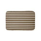 Pecan-neutrale Streifen Badematte (Vorderseite)