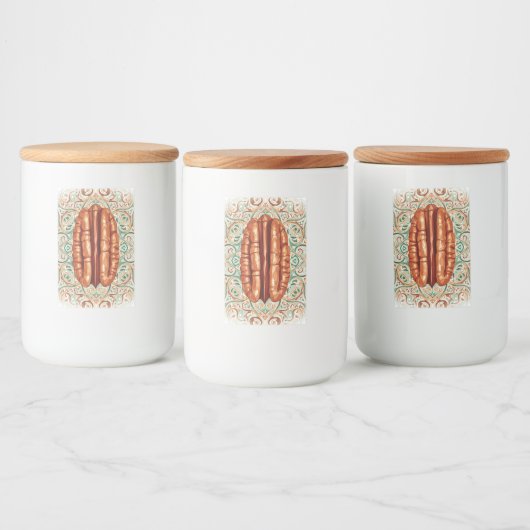 Pecan Nut, Aufkleber für den Lebensmittelbehälter  (Flaschen)