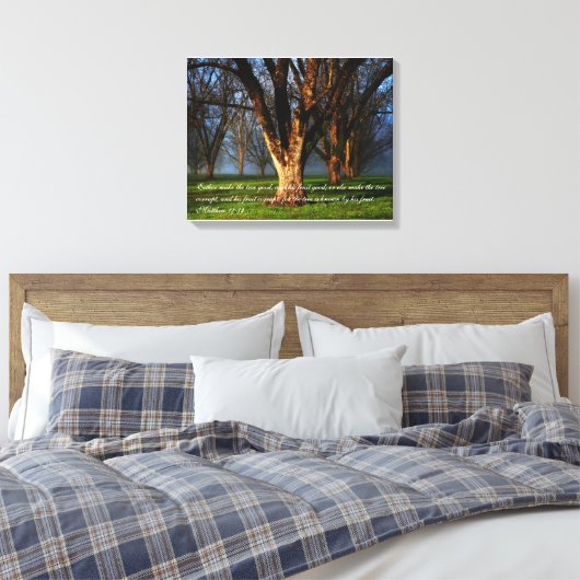 Pecan Orchard - Matthew 12:33 Leinwanddruck (Insitu (Schlafzimmer))