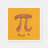 Pecan Pi Niedlich Mah Pi Day Party Napkins Serviette (Vorderseite)