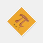 Pecan Pi Niedlich Mah Pi Day Party Napkins Serviette (Ecke)