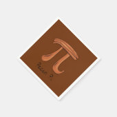 Pecan Pi Niedlich Mah Pi Day Party Napkins Serviette (Ecke)