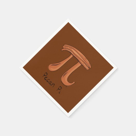 Pecan Pi Niedlich Mah Pi Day Party Napkins Serviette (Ecke)
