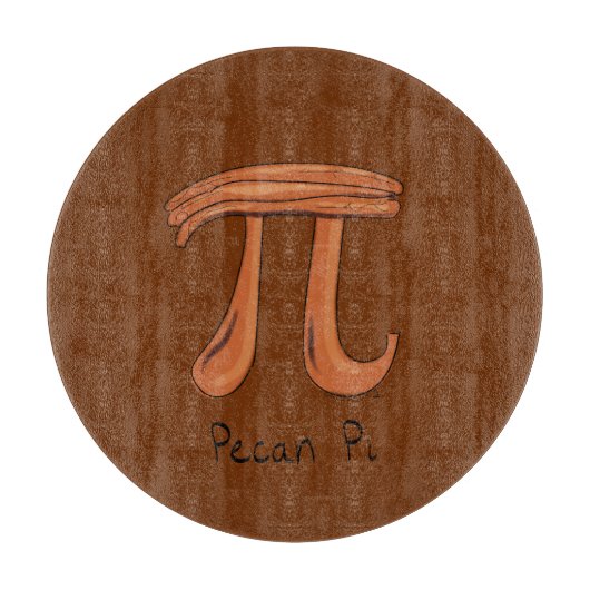 Pecan Pi Niedlich Mah Pi Day Pie Cutting Board Schneidebrett (Vorderseite)