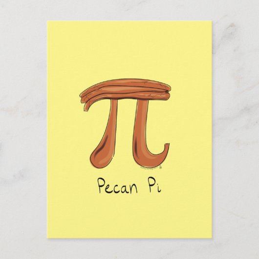 Pecan Pi Niedlich Mah Pi Tag Postkarte (Vorderseite)