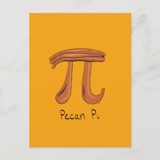Pecan Pi Niedlich Mah Pi Tag Postkarte (Vorderseite)