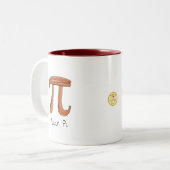 Pecan Pi Niedlich Mathe Pi Day Coffee Tasse (Vorderseite Links)