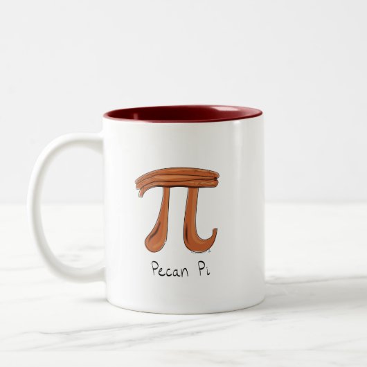 Pecan Pi Niedlich Mathe Pi Day Coffee Tasse (Links)